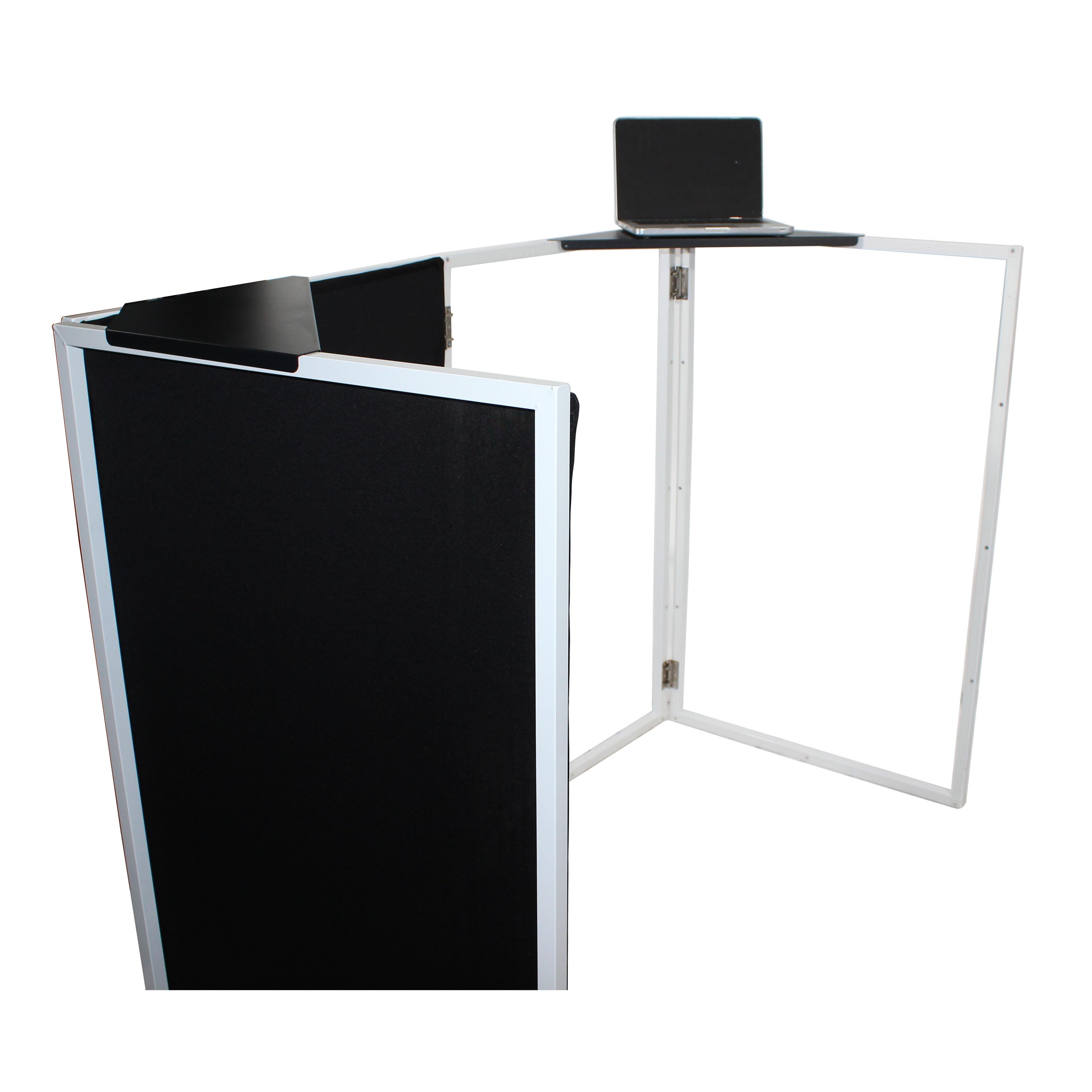 Universal Set of Corner Shelves for DJ Facades Black Finish