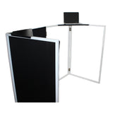 Universal Set of Corner Shelves for DJ Facades Black Finish