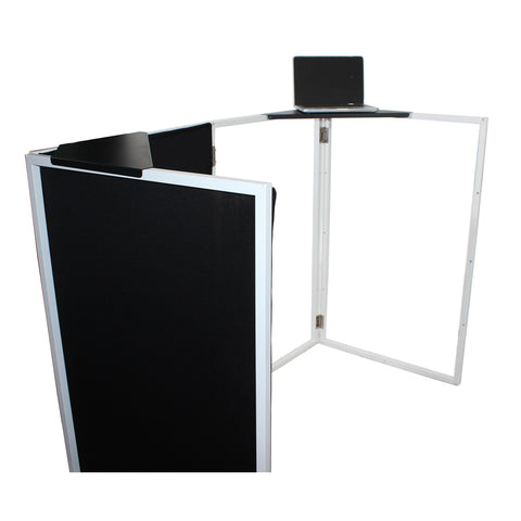 Universal Set of Corner Shelves for DJ Facades Black Finish