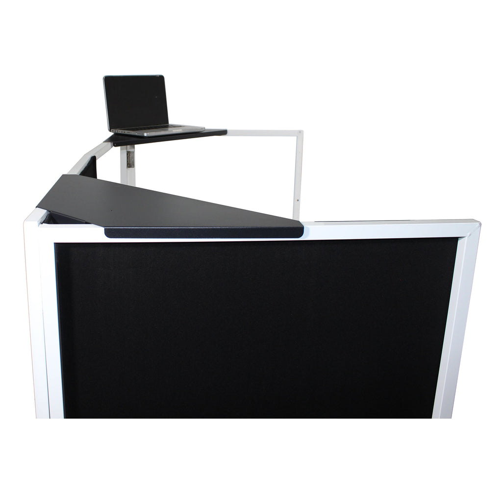 Universal Set of Corner Shelves for DJ Facades Black Finish