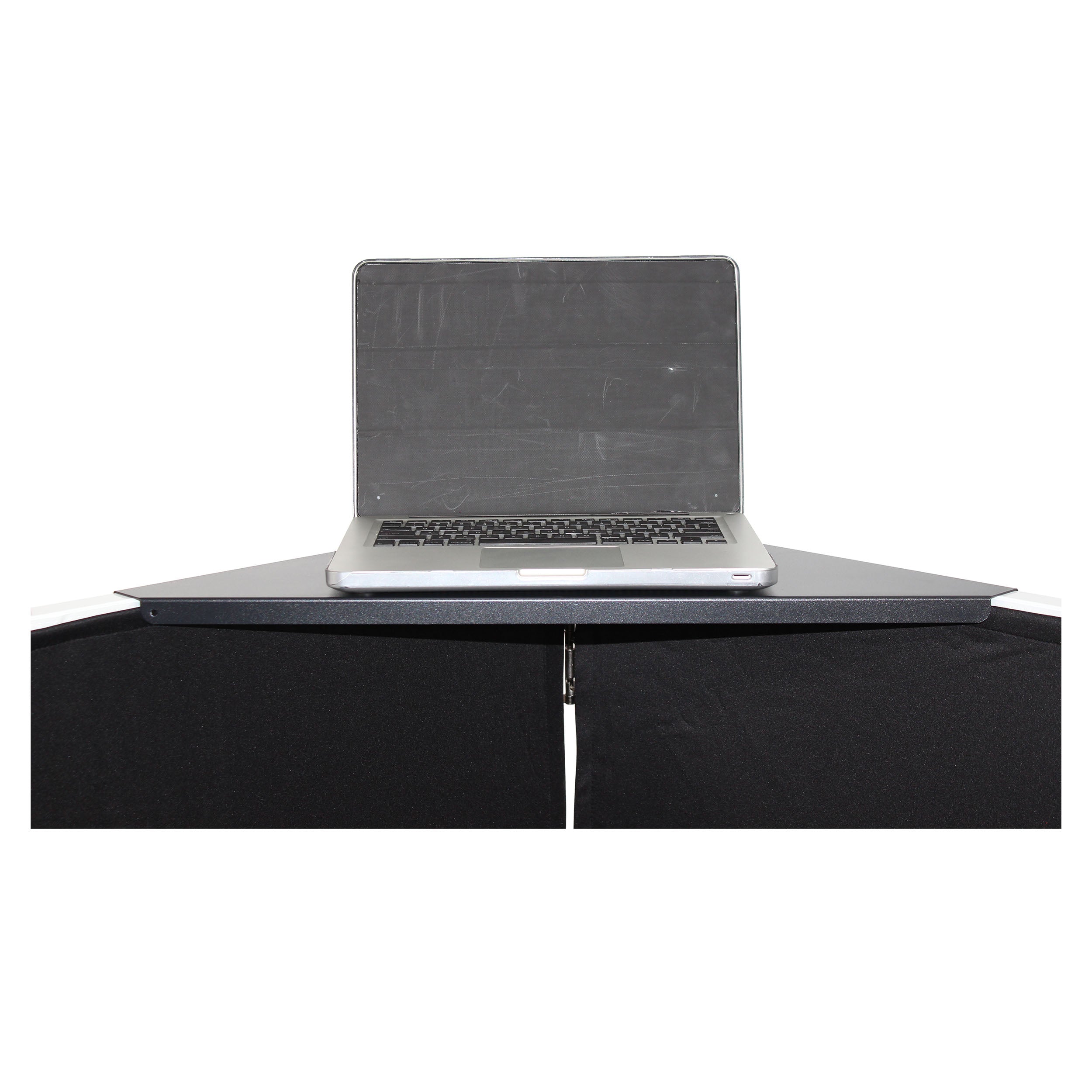 Universal Set of Corner Shelves for DJ Facades Black Finish