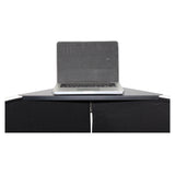 Universal Set of Corner Shelves for DJ Facades Black Finish