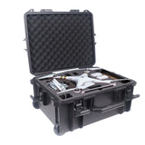 UltronX MEDIUM Water Resistant ABS Molded Portable Storage Case for Audio Camera Tactical includes cut pluck foam - 14x19x7.5