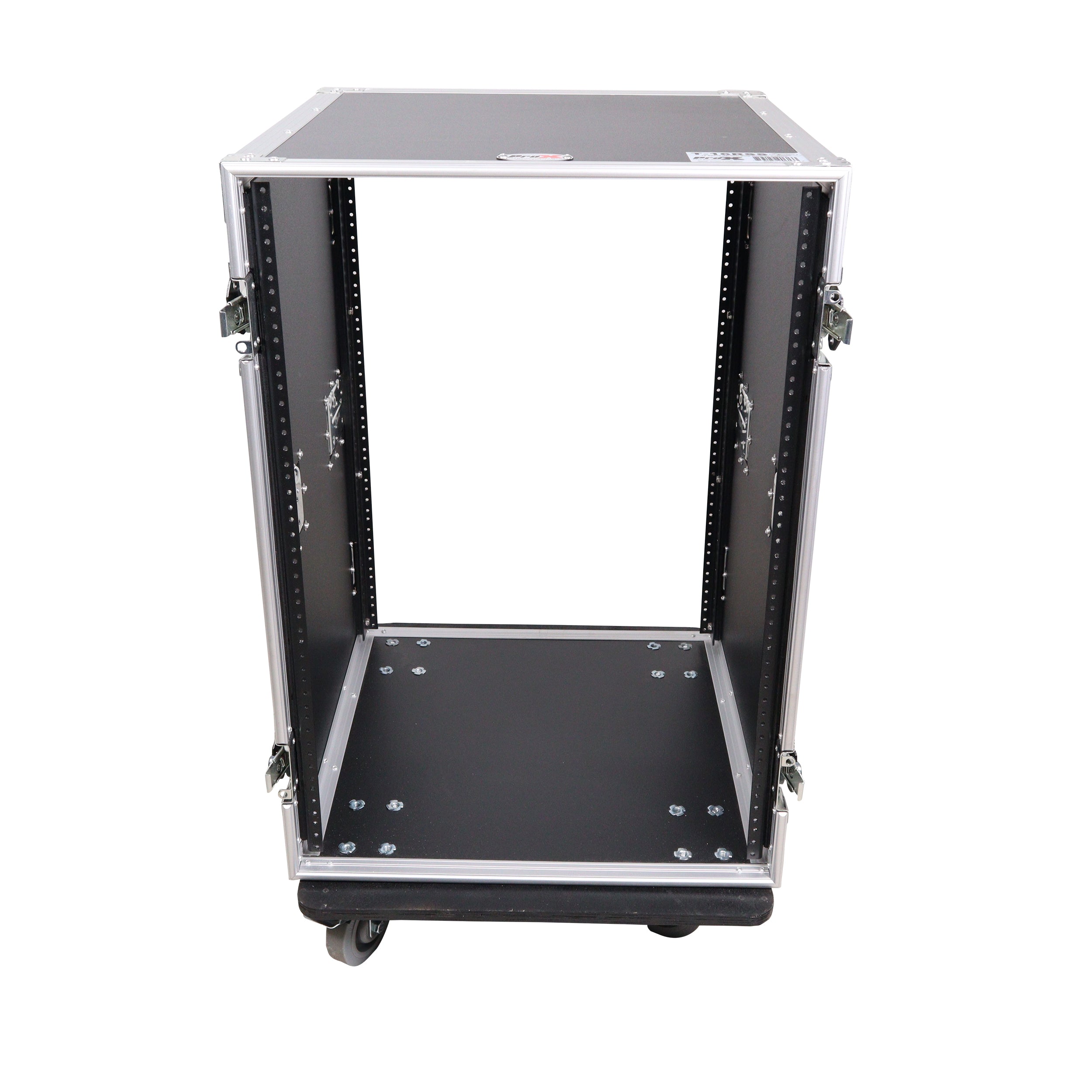 14U Vertical Amp Rack Mount Flight Case with Caster Wheels