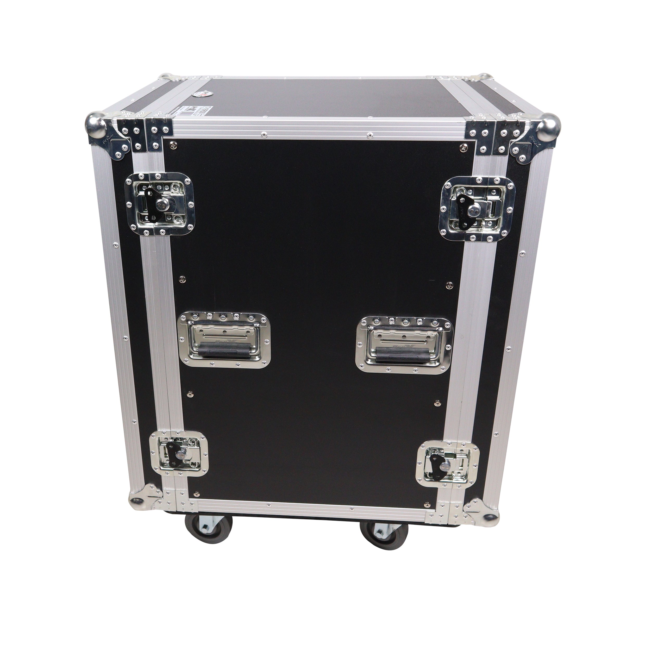 14U Vertical Amp Rack Mount Flight Case with Caster Wheels