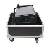 Universal ATA Speaker Flight Case for 2xQSC KLA12 LA112 FBT HORIZON VHA 112SA, Mackie DRM12A and similar sizes 30x26x22 in