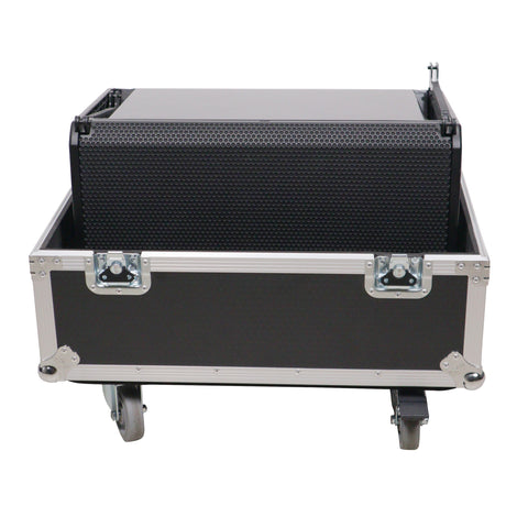 Universal ATA Speaker Flight Case for 2xQSC KLA12 LA112 FBT HORIZON VHA 112SA, Mackie DRM12A and similar sizes 30x26x22 in