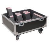 Universal ATA Speaker Flight Case for 2xQSC KLA12 LA112 FBT HORIZON VHA 112SA, Mackie DRM12A and similar sizes 30x26x22 in