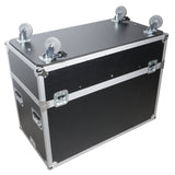 Universal Dual Speaker Flight Case Fits (2) QSC KLA12 LA112 EV ETX12P - 25x17x15 in.