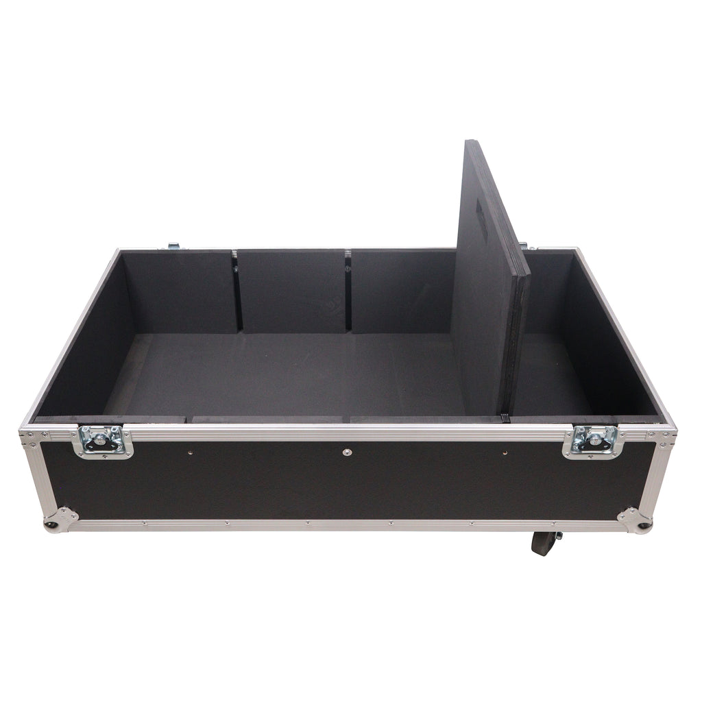 Universal Dual Speaker Flight Case Fits (2) QSC KLA12 LA112 EV ETX12P - 25x17x15 in.