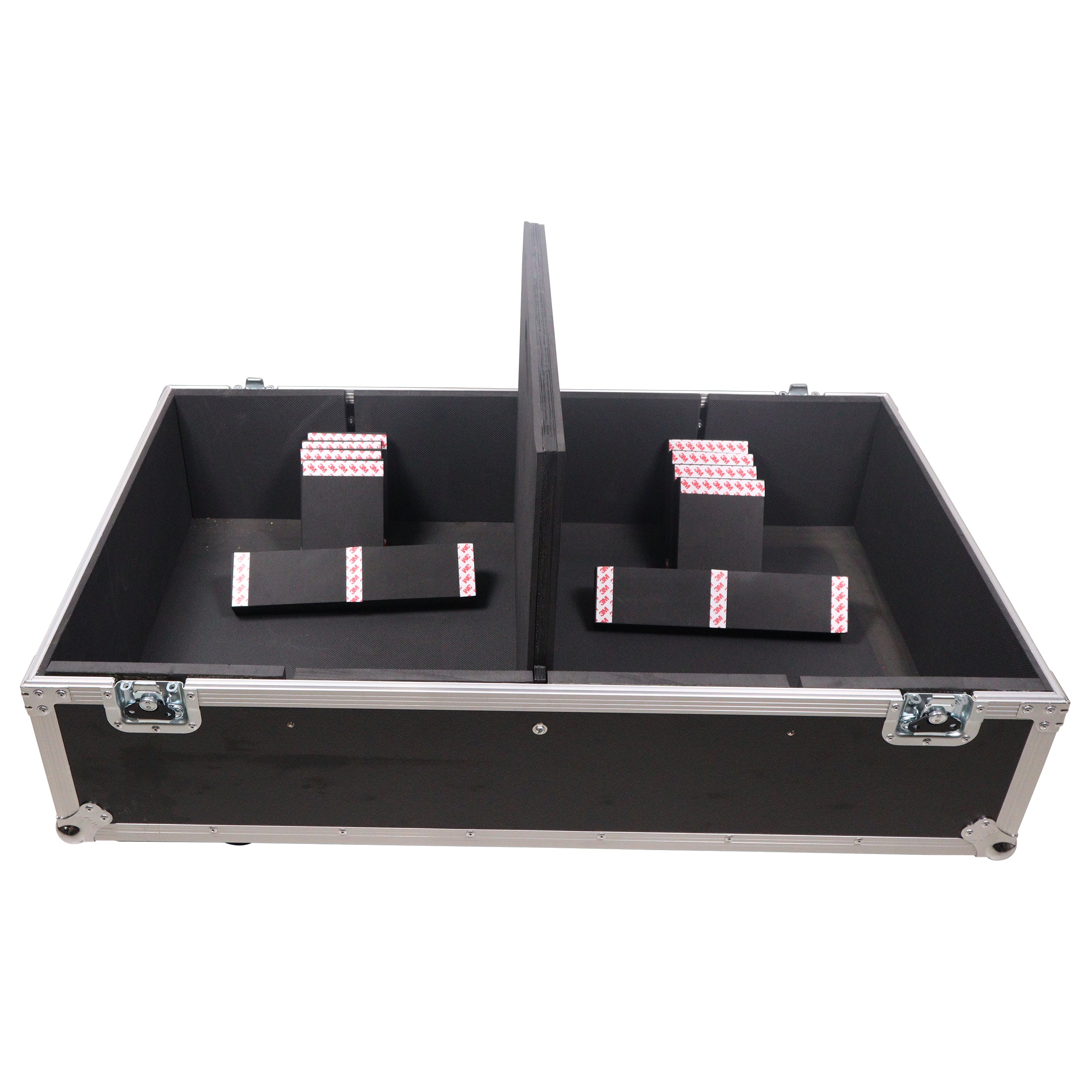 Universal Dual Speaker Flight Case Fits (2) QSC KLA12 LA112 EV ETX12P - 25x17x15 in.