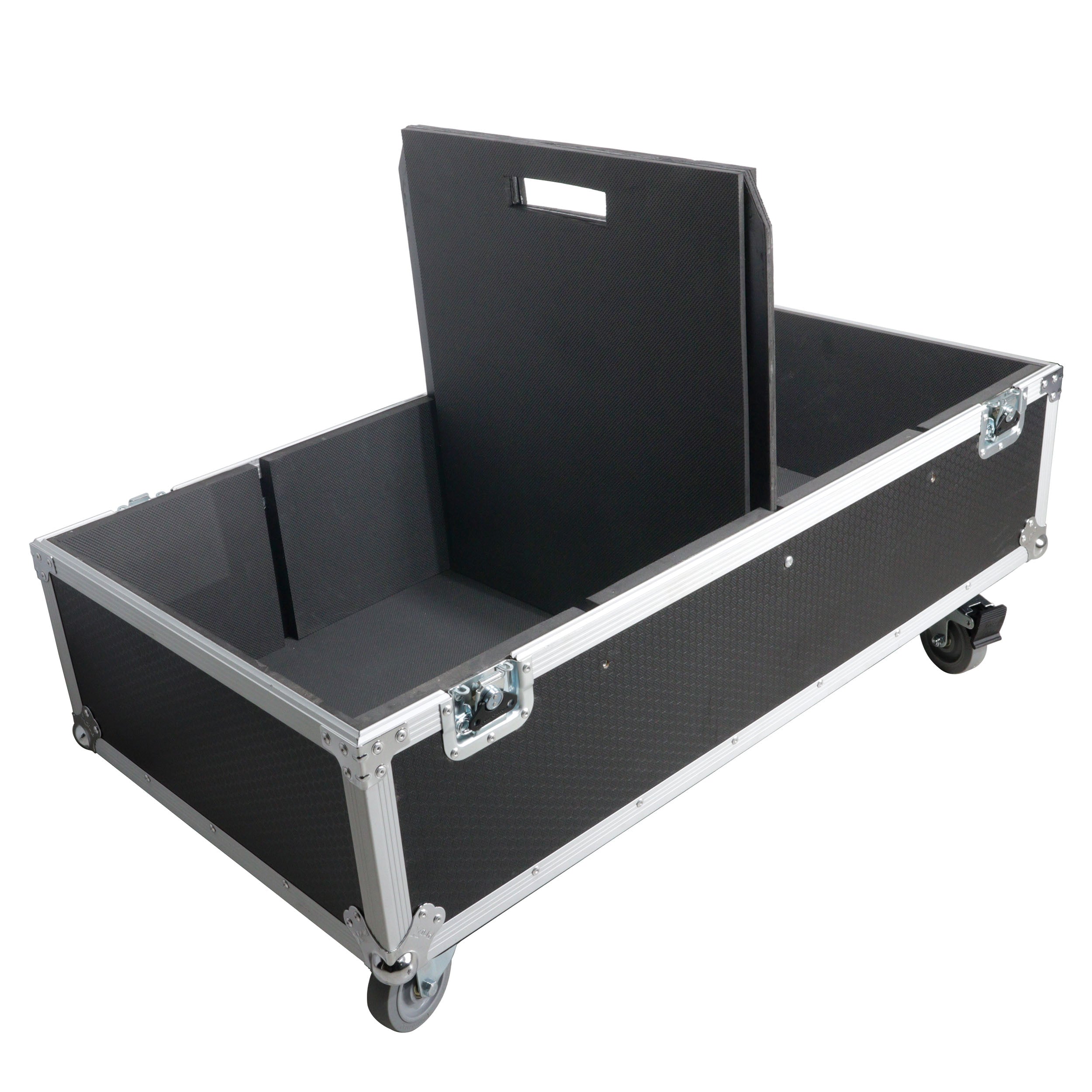 Universal Dual Speaker Flight Case Fits (2) QSC KLA12 LA112 EV ETX12P - 25x17x15 in.