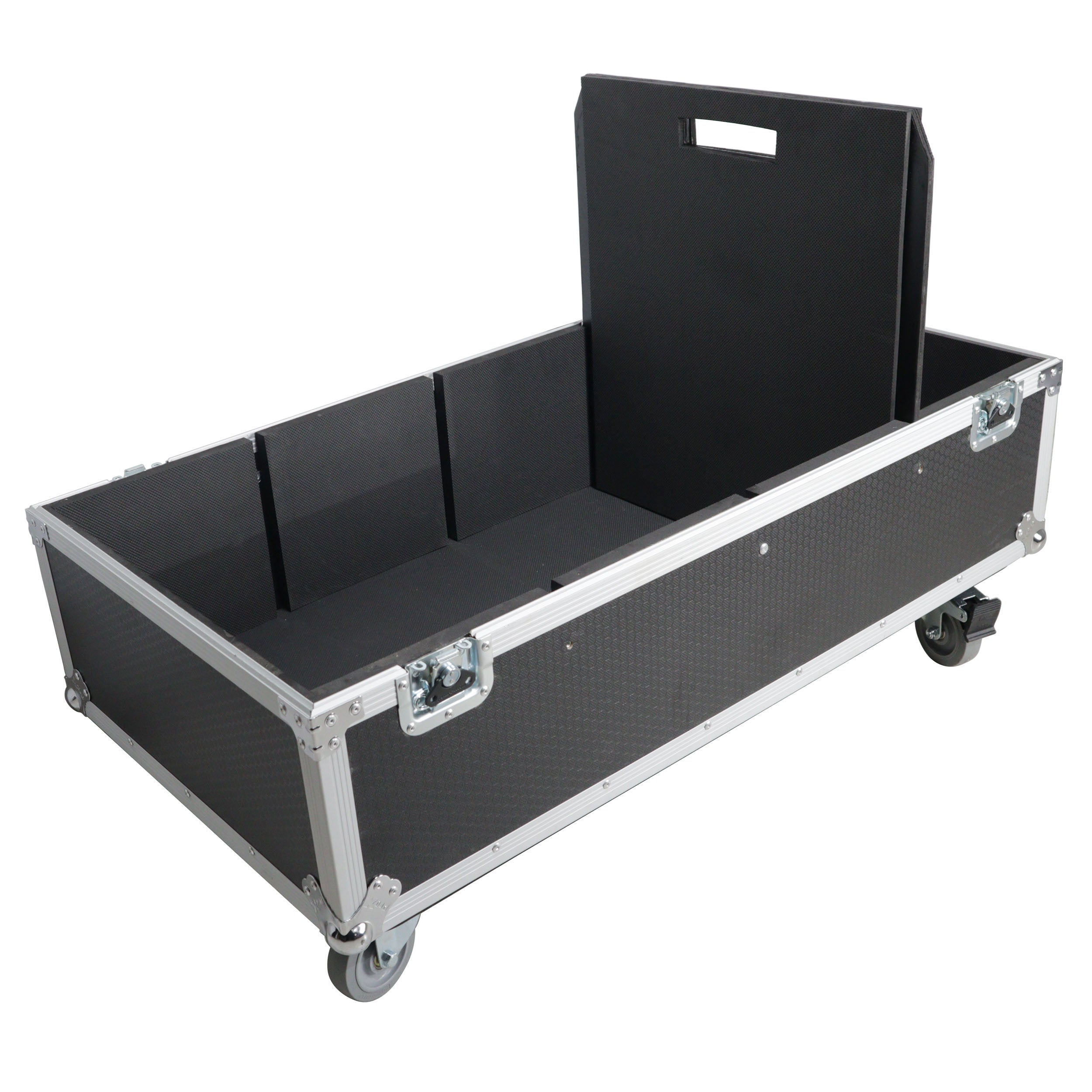 Universal Dual Speaker Flight Case Fits (2) QSC KLA12 LA112 EV ETX12P - 25x17x15 in.