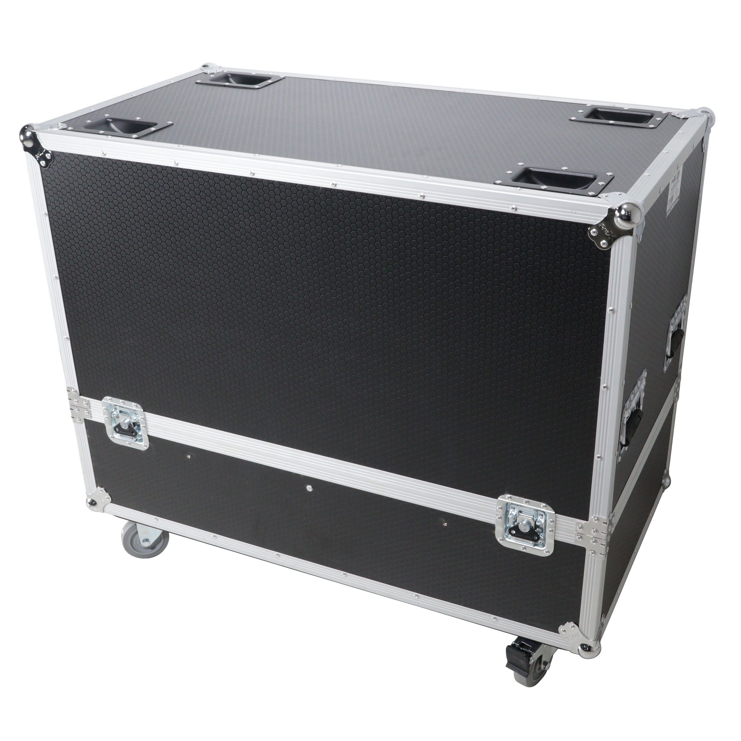Universal Dual Speaker Flight Case Fits (2) QSC KLA12 LA112 EV ETX12P - 25x17x15 in.