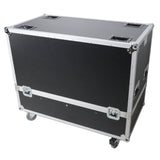 Universal Dual Speaker Flight Case Fits (2) QSC KLA12 LA112 EV ETX12P - 25x17x15 in.
