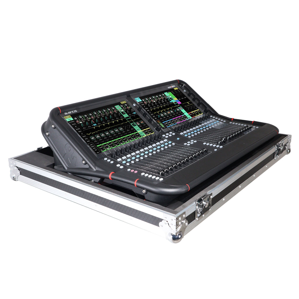 Fits Allen & Heath AVANTIS Digital Mixer Console Flight Case w Low Profile Wheels