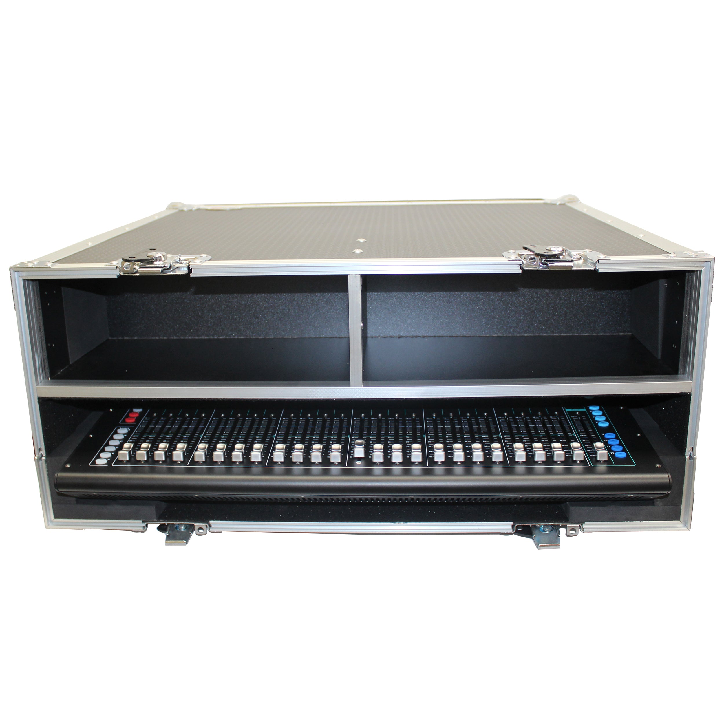 ATA Digital Audio Mixer Flight Case for Allen & Heath SQ6 Console with Doghouse compartment and Caster wheels