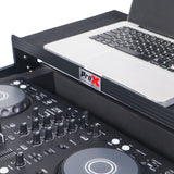 ATA Flight Road Case For Pioneer DDJ-FLX4 DDJ-SB3 DDJ-400 DJ Controller with Laptop Shelf - Black Finish
