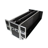 Universal Case For Flat Panel Monitor LED-LCD-Plasma TV Dual 70" to 85" Adjustable Flight Case W-4" Casters