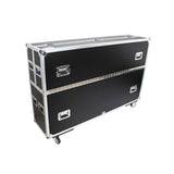 Universal Case For Flat Panel Monitor LED-LCD-Plasma TV Dual 70" to 85" Adjustable Flight Case W-4" Casters