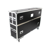 Universal Case For Flat Panel Monitor LED-LCD-Plasma TV Dual 70" to 85" Adjustable Flight Case W-4" Casters