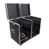 ATA Flight Style Road Case for (2) Moving Head Lighting Fixtures with (6) 4 inch Casters