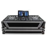 ATA Flight Case For Denon PRIME 4 DJ Controller with 1U Rack Space and Wheels