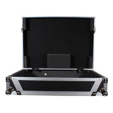 ATA Flight Case For Denon PRIME 4 DJ Controller with 1U Rack Space and Wheels