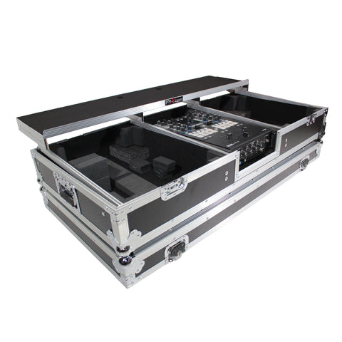 Flight Coffin Case For Rane 72 Mixer and 2 Turntables in Battle Mode W-Laptop Shelf