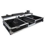 Flight Coffin Case For Rane 72 Mixer and 2 Turntables in Battle Mode W-Laptop Shelf