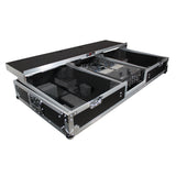 Flight Coffin Case For Rane 72 Mixer and 2 Turntables in Battle Mode W-Laptop Shelf