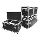 Package of 3 Utility ATA Flight Travel Storage Road Case – Includes 1-Large and 2-Half Size with 4" Casters