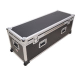 ATA Utility Flight Travel Heavy-Duty Storage Road Case with Low Profile Wheels – 48x16x16 in. Exterior