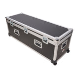 ATA Utility Flight Travel Heavy-Duty Storage Road Case with Low Profile Wheels – 48x16x16 in. Exterior
