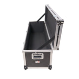 ATA Utility Flight Travel Heavy-Duty Storage Road Case with Low Profile Wheels – 48x16x16 in. Exterior