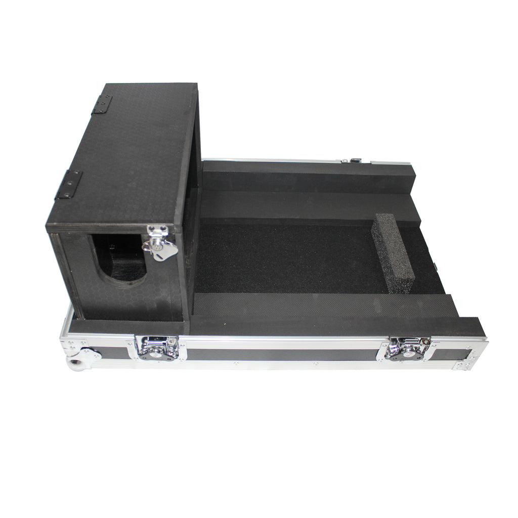 ATA Digital Audio Mixer Flight Case for Yamaha QL1 Mixer CaseConsole with Doghouse compartment and Caster wheels