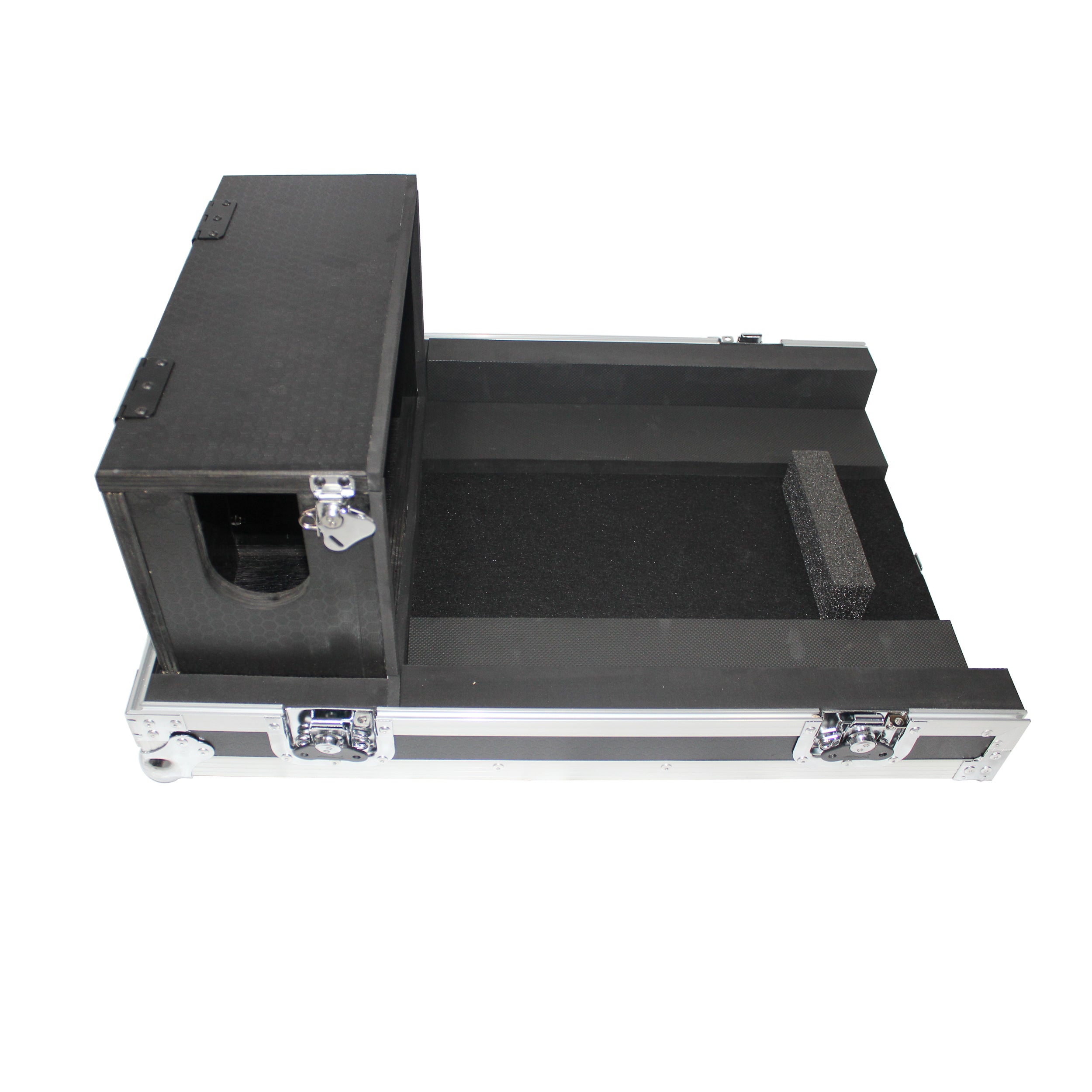 ATA Digital Audio Mixer Flight Case for Yamaha QL1 Mixer CaseConsole with Doghouse compartment and Caster wheels