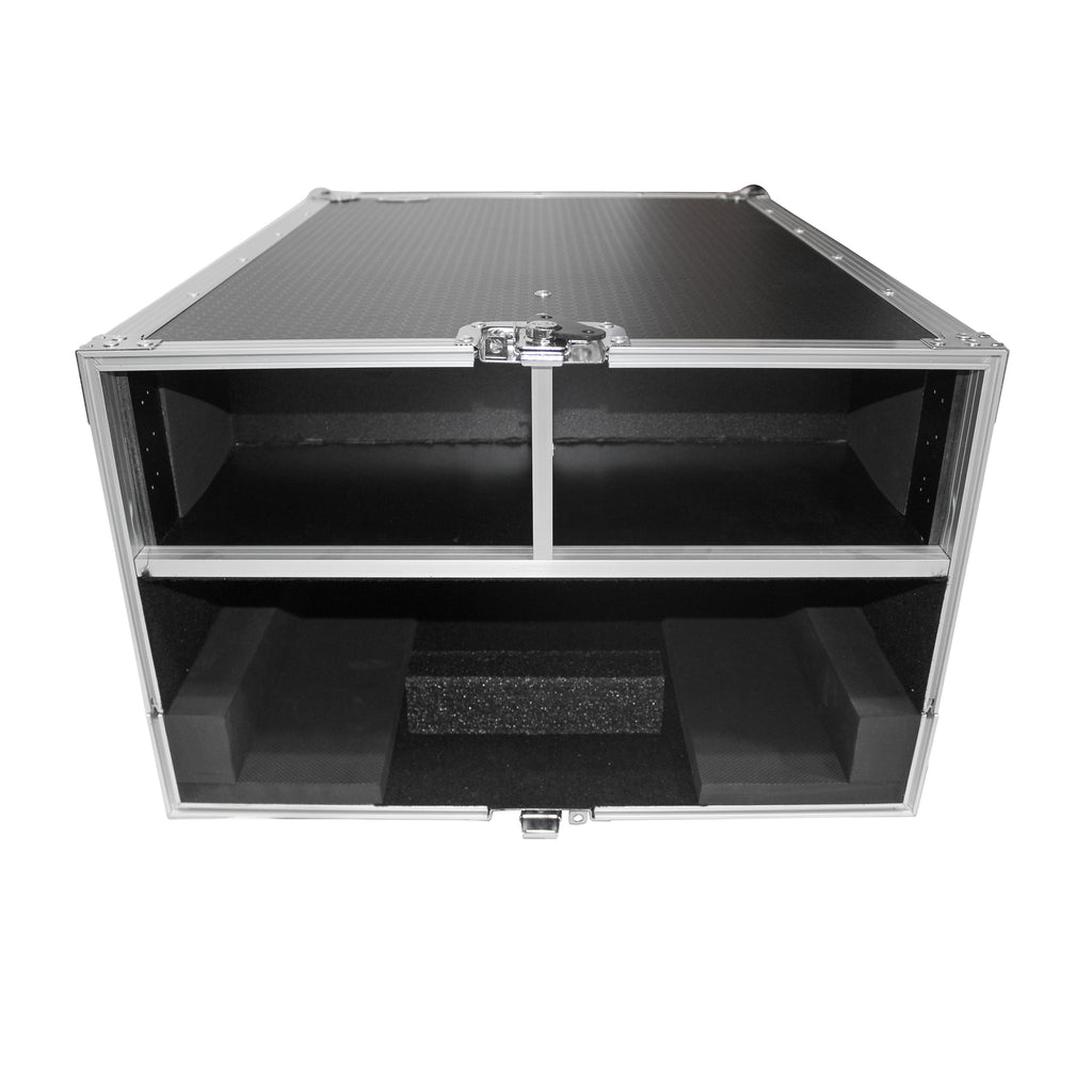 ATA Digital Audio Mixer Flight Case for Yamaha QL1 Mixer CaseConsole with Doghouse compartment and Caster wheels