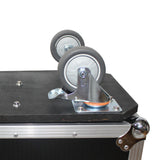 ATA Digital Audio Mixer Flight Case for Yamaha QL1 Mixer CaseConsole with Doghouse compartment and Caster wheels