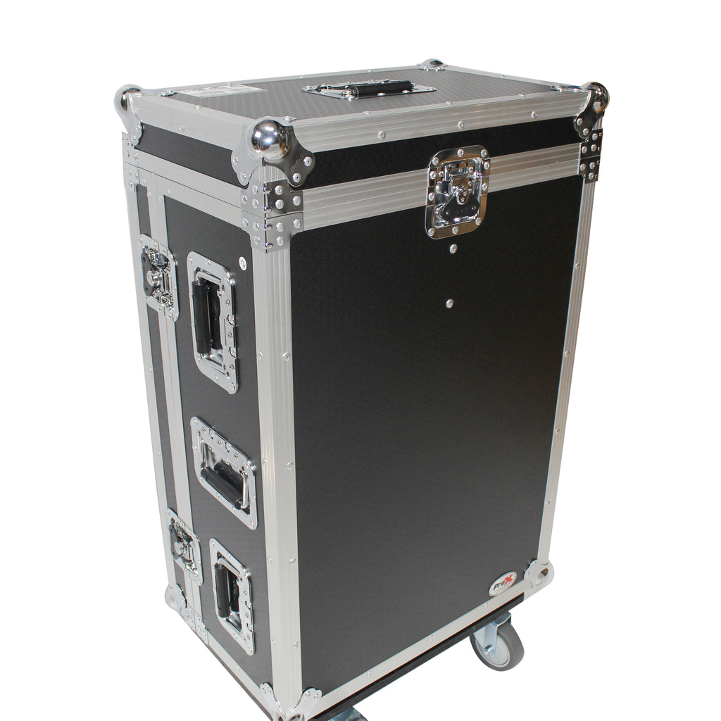 ATA Digital Audio Mixer Flight Case for Yamaha QL1 Mixer CaseConsole with Doghouse compartment and Caster wheels