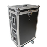 ATA Digital Audio Mixer Flight Case for Yamaha QL1 Mixer CaseConsole with Doghouse compartment and Caster wheels