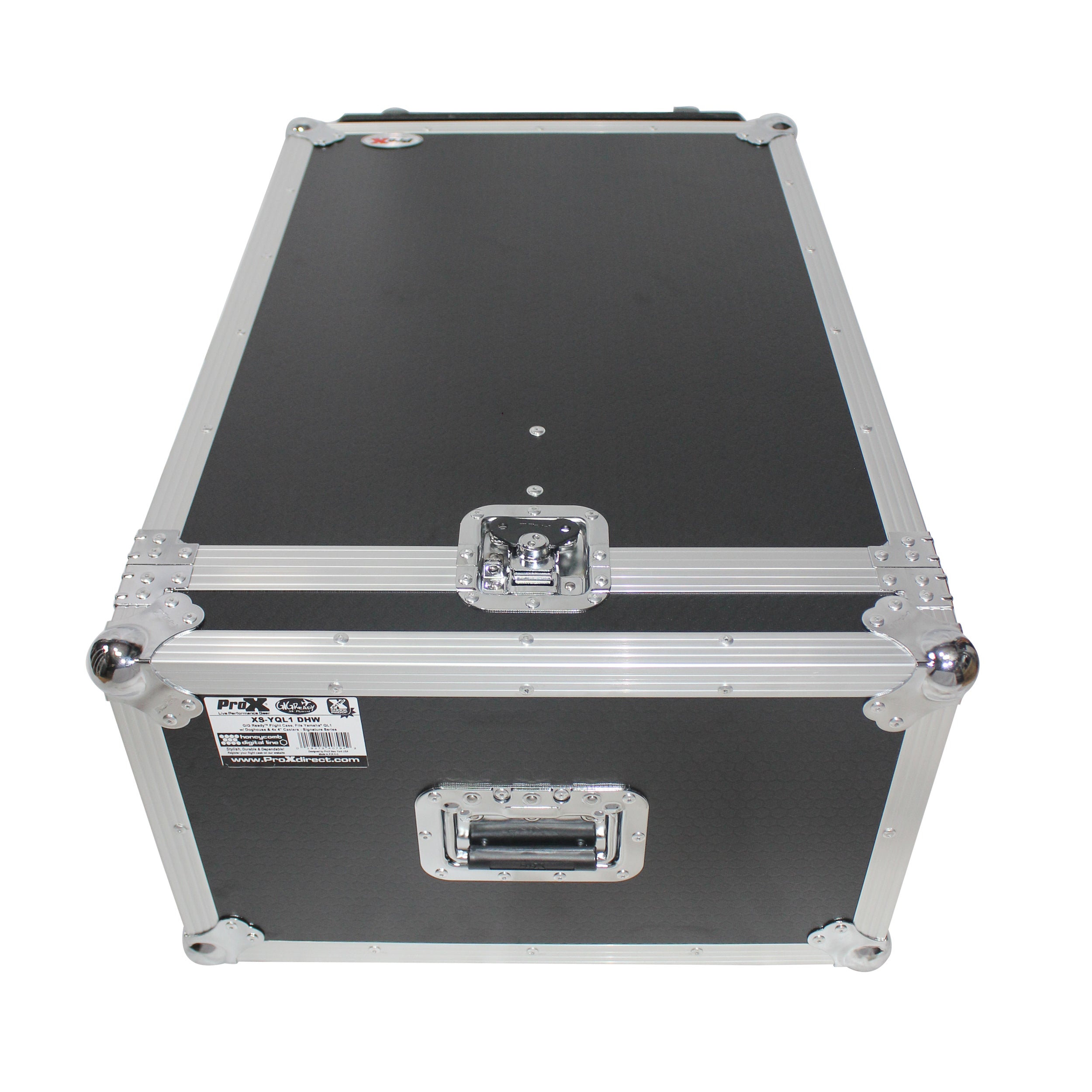 ATA Digital Audio Mixer Flight Case for Yamaha QL1 Mixer CaseConsole with Doghouse compartment and Caster wheels