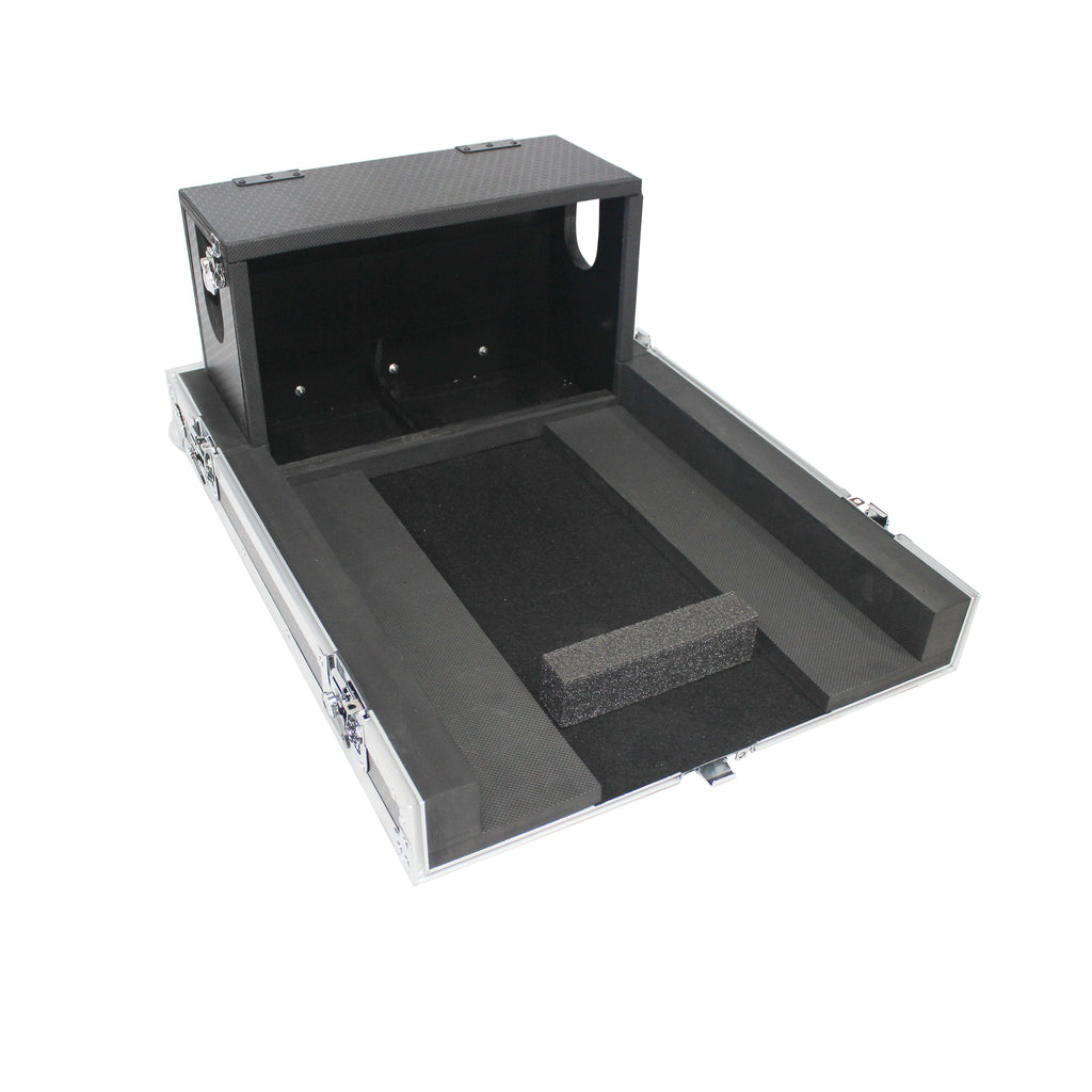 ATA Digital Audio Mixer Flight Case for Yamaha QL1 Mixer CaseConsole with Doghouse compartment and Caster wheels