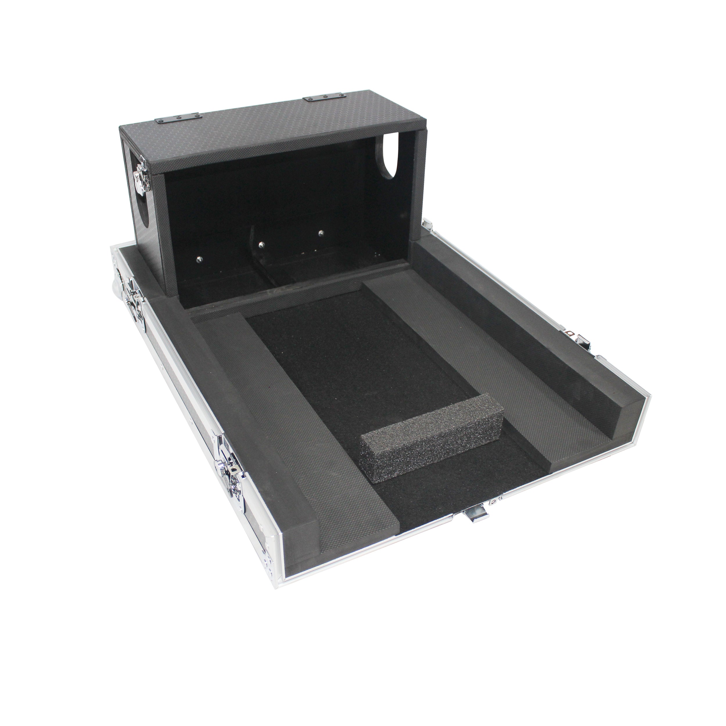 ATA Digital Audio Mixer Flight Case for Yamaha QL1 Mixer CaseConsole with Doghouse compartment and Caster wheels