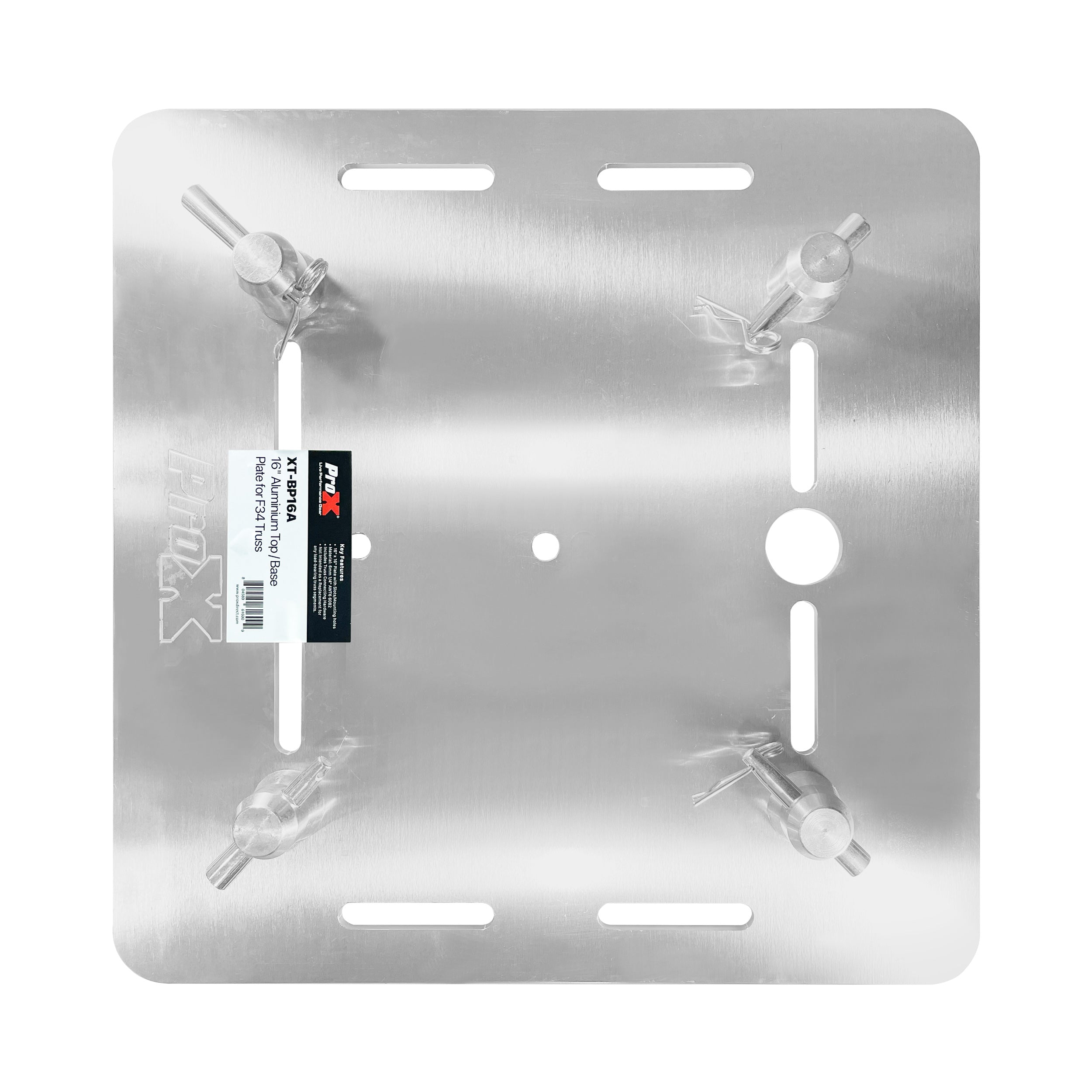 16" Aluminum 6mm Truss Base Plate for F34 F32 F31 Conical Square Truss with Connectors