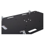 24 x 30 inch Rolling Base Plate for Rapid Grid Modular Truss System with locking casters - Black Finish
