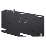 24 x 30 inch Rolling Base Plate for Rapid Grid Modular Truss System with locking casters - Black Finish