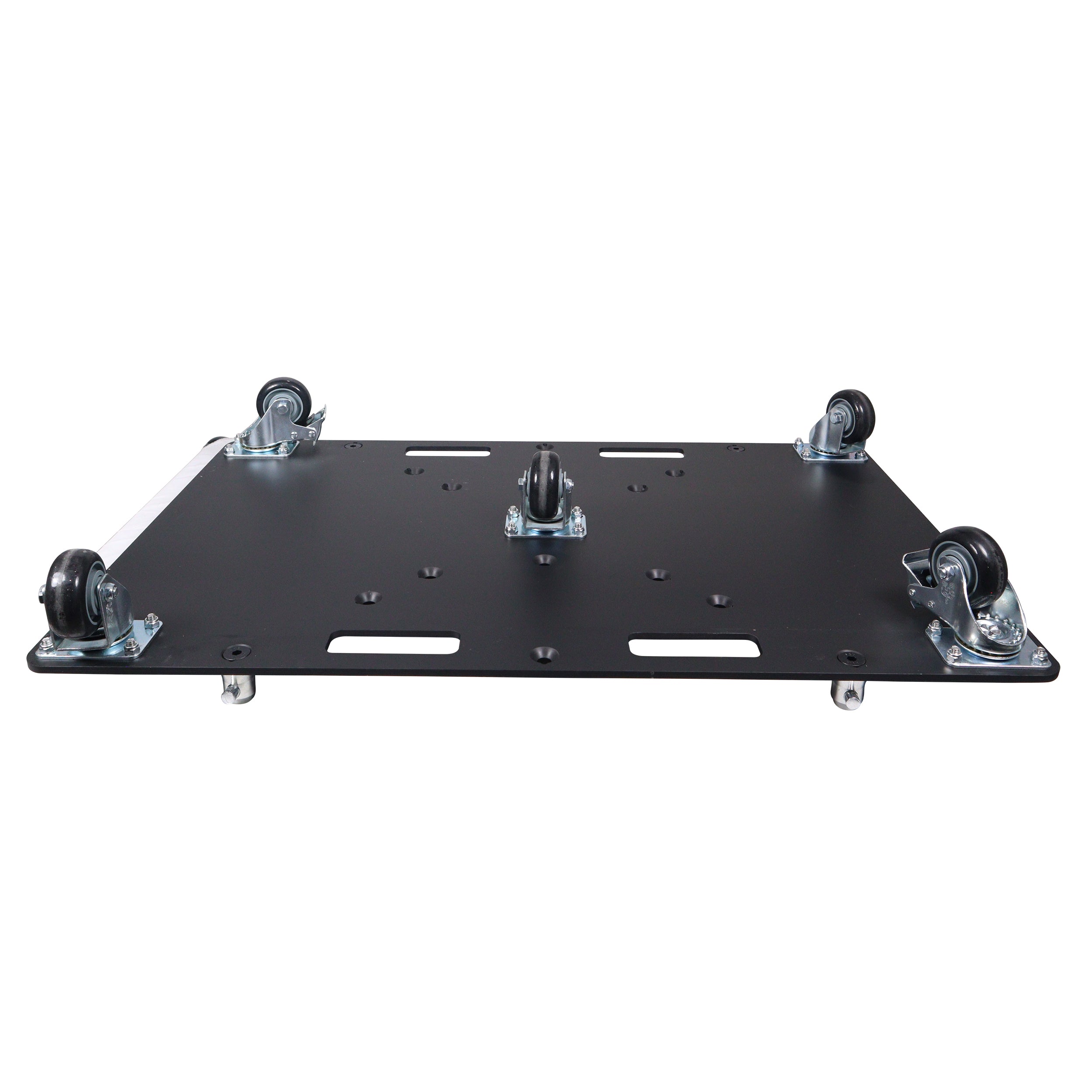 24 x 30 inch Rolling Base Plate for Rapid Grid Modular Truss System with locking casters - Black Finish