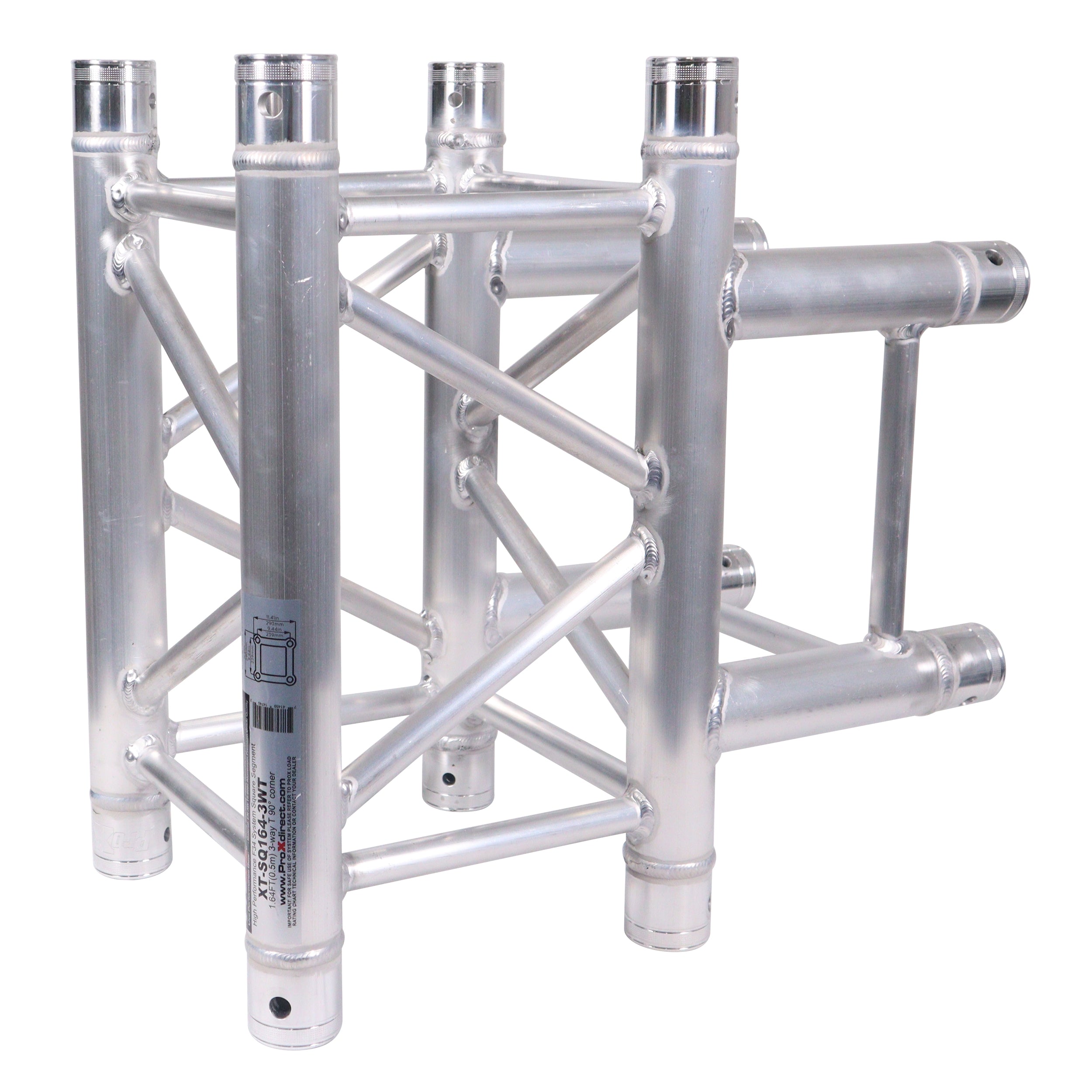 1.64 3-Way 90 Degree Corner Section T-Section for F34 Conical Truss Segments