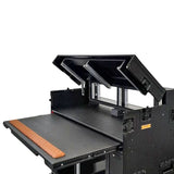 Mobile AV Broadcasting Streaming Recording Studio Workstation Case with 2x 4U Top 2x 12U Bottom Black Finish